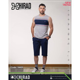 ست لباس راحتی مردانه هیراد مدل حلقه ای و شلوارک کد 10439