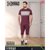 ست لباس راحتی مردانه هیراد مدل تیشرت و شلوارک کد 40747